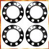Easy Link 4 x Copricerchi da 22,5 in plastica, colore nero