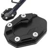 Generisch Cuscinetto di supporto per moto - scarpa da supporto | Cavalletto laterale antiscivolo per moto | Cavalletto laterale per la strada