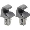 JWFBDB 2 pezzi di clip for gancio for aletta parasole for auto, for, supporto for, adatta for Opel Astra, for Toyota, for Corolla1438336 M35(2PCS Grey B)