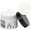 Donubiiu Balsamo Ricolorante per Pelle, Crema Ricolorante per Pelle, Balsamo Riparatore e Cura del Colore per Pelle, Kit di Riparazione del Colore per Pelle per Mobili, Divani, Sedili Auto (01Bianco)