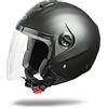 one by Camamoto cod 77446054 casco demi-jet omologato con visiera trasparente, nero opaco taglia L (cm 60)