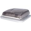 BERGER - Lucernario 40x40 - Oblò trasparente per roulotte Camping, Camper, Furgoni con Ventilazione Forzata Finestra per tetto Camper e per Campeggio spessore da 28 a 50mm