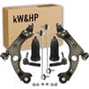 kW&HP KIT 8PZ BRACCI BRACCETTI TRAPEZI OSCILLANTI CON BIELLETTE, TESTINE E CUFFIE STERZO ANTERIORI DX/SX PER ALFA GIULIETTA (940)