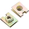 A ABSOPRO U-Tipo Clip 6mm Foro Velocità Dado Metallo Bronzo Tono (40 Set)