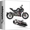 MOTOTOPGUN mivv scarico completo omologato nocat gp inox nero posizione alto compatibile con zontes zt 125 u 2023 2024 mototopgun