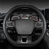 HerfsT Auto Coprivolante per Chery dr 4.0 dr 5.0 dr 6.0 2020-2024, Coprivolanti In Pelle Copri Volante Protezione Antiscivolo Decorazione Interni Accessori,E/Black