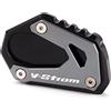 Modeer Per SUZUKI V-Strom 1000 1000XT DL1000 2014-2021 V-Strom 1050 1050XT DL1050 2019-2022 cavalletto laterale piede cavalletto ingrandimento, piastra di estensione pad vstrom 1000 1050 xt (grigio)