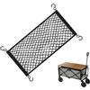 Generic Rete portaoggetti per Carrello, Rete Elastica per Camion con Ganci, 70 x 35 cm, Regolabile, Elastica, per Auto, Posteriore, per Bagagliaio, Barche