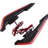 Generic Ali laterali per moto, 2 x spoiler aerodinamico con LED - accessori per modifica moto, adesivo dinamico per bici elettriche