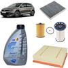 OP Kit tagliando 4 filtri + 5L olio Q8 5W30 per Volkswagen Golf 7 VII 1.6 TDI