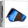MOTOTOPGUN scorpion visiera casco exo-tech evo carbon kdf-18-1 specchiato blu mototopgun 57-527-70