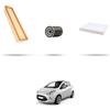 HOFFCAR Kit tagliando 3 filtri compatibile con Ford KA II 1.2 51kw 2008