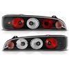 GV-ZONE Fanali posteriori compatibili con Fiat Seicento 600 1998 1999 2000 2001 2002 2003 2004 2005 2006 2007 2008 2009 2010 GV-1820 Fanale posteriore 1 coppia lato conducente e passeggero set nero