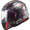 LS2, Casco Moto Integrale per Bambini RAPID MINI VOODOO Black Red, M