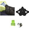 CLICK&GO COMPATIBILE CON BMW R 1200 RT COPRISELLA TUCANO URBANO 326-N2 COOL FRESH CUSCINO PER SELLA MOTO PROTEGGI SELLE IN RETE AERO 3D SPESSORE 2CM NERO 42X42CM