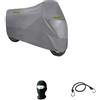 farbrothersonline COMPATIBILE CON PIAGGIO VESPA 50 SPECIAL TELO COPRIMOTO PER SCOOTER IN NYLON IMPERMEABILE COPRISCOOTER ANTISTRAPPO TAGLIA M COPERTURA UNIVERSALE ANTIPIOGGIA 203X89X122CM COVER RESISTENTE