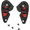 Harilla 2 pezzi di base per visiera per casco, piastra di base per ingranaggio, accessorio nero per Qk111