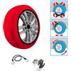 MOTO SPORT MONDO CALZE DA NEVE GHIACCIO PER PNEUMATICI 215/60 R17 CERCHIO 17 MISURA XL CALZA DA NEVE OMOLOGATA PER AUTO,SUV,4X4,FURGONI, TESSUTO ANTI-SLITTAMENTO PER TRATTI DI STRADA MISTA 1 COPPIA=2 PEZZI