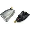 Generic Indicatore laterale sequenziale lampeggiante segnale LED ambra luce ripetitore lampada di ricambio per Smart Fortwo 451 MK1 e MKII 2007-2015 (Crystal)