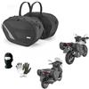 MOTO SPORT MONDO COMPATIBILE CON DUCATI MULTISTRADA 620 DARK SD BORSE LATERALI 30 LT 2 VALIGIE PER MOTO SCOOTER 470X180A280X290MM MAX5KG BORSONI ATTACCO CON CINGHIE E CHIUSURA A STRAPPO