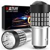 KATUR 1157 BAY15D 1016 Lampadina a LED 900 Lumen 3014 78SMD Lampadine a LED per Segnale di svolta dei Freni Retromarcia Backup Lampada a Luce retromarcia, Rosso Brillante (Confezione da 2)