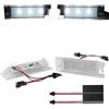 Vexilon Canbus Error Free Bianco 18SMD LED Numero Luci Targa, for Fiat Tipo Doblo 500L PUNTO Grande Punto Multipla 186 Marea 185 Luce targa auto(3 SMD)
