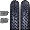 GENERICO KIT 2 GOMME PNEUMATICI COPERTONI 3.00.10 + CAMERE D'ARIA 50 SPECIAL L R N deestone o union
