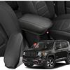 Ruiya Compatibile con Jeep Renegade BU 2015-2025 2026 Copri Bracciolo, Copertura per Bracciolo Centrale Copri Braccio Centrale Bracciolo Copertura Protezion Bracciolo Protezione Accessori Renegade