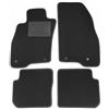ASC Tappetini Auto Compatibili con Fiat Punto Evo-Easy 2012-2019, Moquette, Bordo Antiscivolo, Battitacco in Gomma