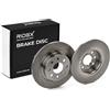 RIDEX 82B0421 2x Disco freno Posteriore senza viti/bulloni Compatibilità con OPEL Corsa E Hatchback X15