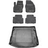 MOTOS Set di tappetini in gomma e tappetini in Pe per il bagagliaio Ford Focus III 2011-2018 Migliorate il vostro comfort di viaggio con il tappetino antiscivolo per auto - tappetino per auto per tutt