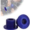 Runfarr 2PCS Vite Dado dell'asse Ruota Anteriore Moto,M16 * 1.5P Vite Bulloni Dado di Bloccaggio dell'asse per Bici Elettrica Surron Sur-Ron Sur Ron Light Bee X/S/L1E X160/X260-Blu