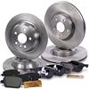 ENVA MADE FOR QUALITY BESTPRICE Set freni incl. dischi freno anteriori Ø 300 mm + posteriori Ø 302 mm + pastiglie freno anteriori e posteriori, compatibili con FORD KUGA I