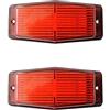 Generic 2 PZ Ambra Doppio Bruciatore Pole Marker LED Luce Lampada Retrò Per Scania Camion Camion Camion