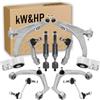 kW&HP KIT 10PZ BRACCI BRACCETTI OSCILLANTI SOSPENSIONE ANTERIORE CON BIELLETTE TESTINE E TIRANTI STERZO COMPATIBILE CON ALFA ROMEO 159 E 159 SPORTWAGON