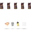 HOFFCAR Kit tagliando 4 FILTRI e 5L OLIO M compatibile con Seat Ibiza III 1.4 TDI 51kw dal 2005 al 2009