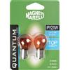 Quantum Energy Marelli PY21W coppia lampadine auto arancioni 12V 21W attacco BAU15s
