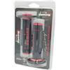Generico COPPIA MANOPOLE DOMINO NERO ROSSO MOTO OFF ROAD CROSS ENDURO A02041C4240A7-1