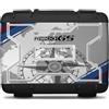 AZgraphishop Az Graphishop Adesivi Valigie Per Modello Vario Compatibile con Bmw R 1200 GS 2006-2012 Protezione dai Graffi VV1-002-NWS (30th Anniversary White, Superiore/Top Case)