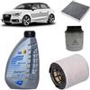 OP Kit tagliando 3 filtri + 4 L olio Q8 5W30 compatibile con Audi A1 1.2 TFSI,CBZA