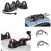 farbrothersonline COMPATIBILE CON PEUGEOT 208 II 5P dal 19 in poi Smooth PORTASCI MAGNETICO PER TETTO AUTO OMOLOGATO PER 2 PAIA DI SCI+2 BASTONCINI CON SISTEMA ANTIFURTO