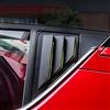 HIGH FLYING Per C-HR 2016-2022 otturatore finestra decorazione ABS plastica 2 pezzi (nero opaco)