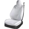 EVEKHAHHRB Set Coprisedili per Tesla per Model 3 per Y Coprisedile per Auto Coprisedile Anteriore Fibra Poliestere Spessa 4 Mm Accessori Primaverili Ed Estivi(White 1pcs)