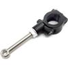 GOSIA Portautensili Estensione Cavalletto Laterale Moto Universale 20-23mm Supporto Piedi con Gamba (Nero)