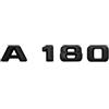 KARFRI Matt Black Black A 180 Auto Lettere posteriori delle lettere Parola Bradge Emblema Decal Adesivo adatto for Mercedes Benz W176 a Classe A180