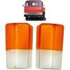 Generico COPPIA GEMME FRECCIA PLASTICHE FANALI ANTERIORI CORNICE AUTOCARRO ADATTO A OM 40, 50NC, 55, 65, 75, 80