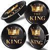 SkinoEu® 4 x 60mm Coprimozzi Coprimozzo Universale Copricerchi Tappi per Ruote Tappi di Cerchioni Tappi di Copertura Senza Logo The King C 48
