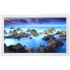 YUNHEST Cornice for foto digitali/lettore video/macchina pubblicitaria HD Full HD IPS da 31,5/32 pollici montata a parete, sia for uso commerciale che domestico(Color:White)
