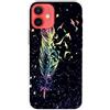 MUTOUREN Cover per iPhone 12 Pro Max Custodia in Silicone TPU Trasparenti Ultra Sottile Antigraffio Antiurto Protettivo Case con Pellicola Proteggi Schermo, Cielo Stellato e Piuma