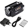 Sunicon Videocamera, videocamera Full HD con rotazione di 270 gradi Videocamera digitale ad alta definizione 16X Videocamera DV Fotocamera digitale (EU Plug)